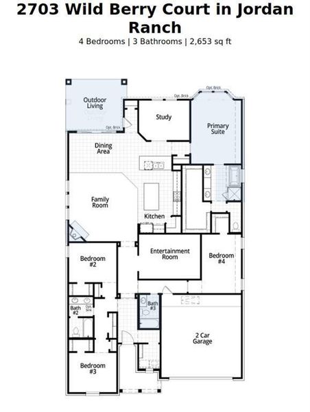 2703 Wild Berry Ct Floor Plan