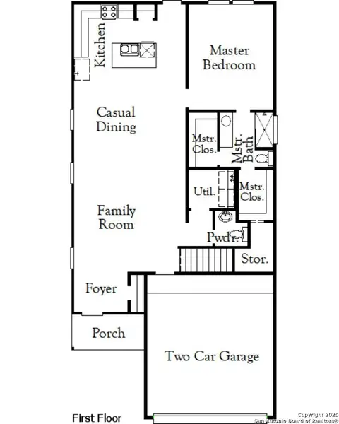 2D floor plan layout of this home in Garden Grove, San Antonio, TX (Image 5).