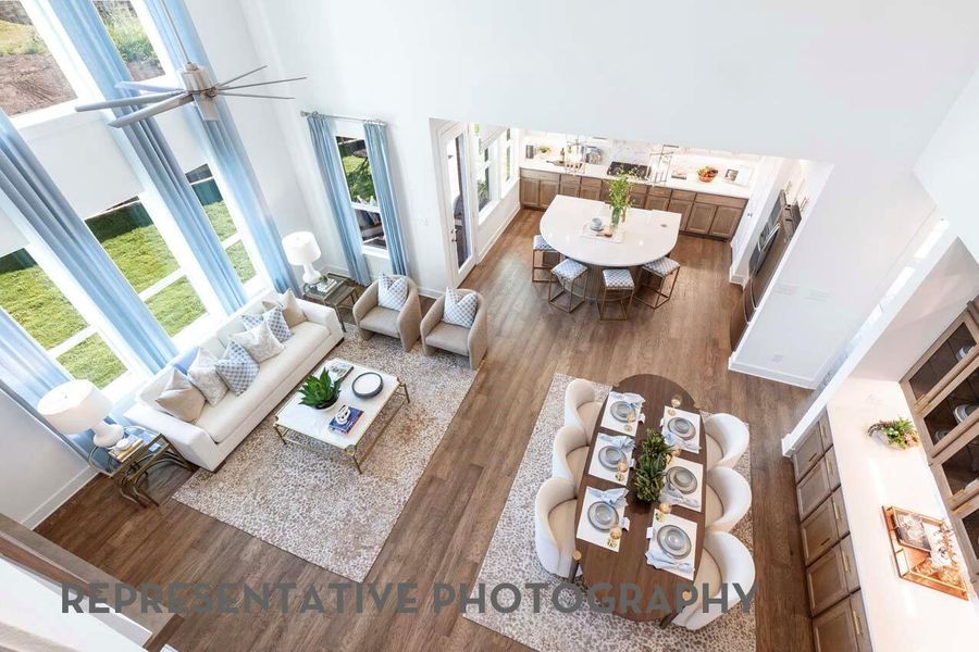 Furnished interior view inside a new home in Parkside Peninsula, Georgetown (Image 3).