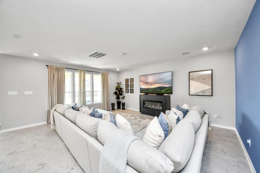 Furnished interior view inside a new home in , Cypress (Image 5).