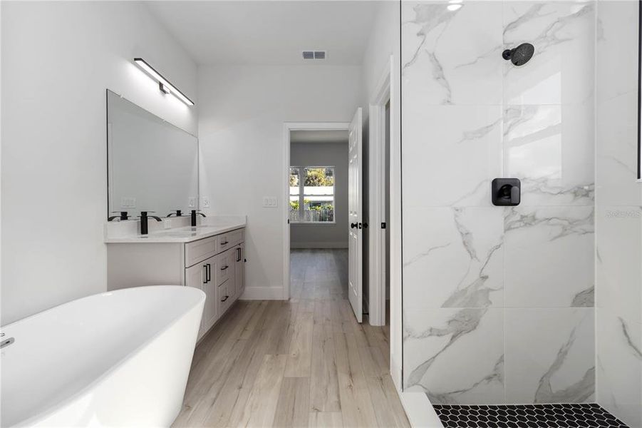 Furnished interior view inside a new home in , Palm Bay (Image 8). Furnished interior view inside a new home in , Palm Bay (Image 8).