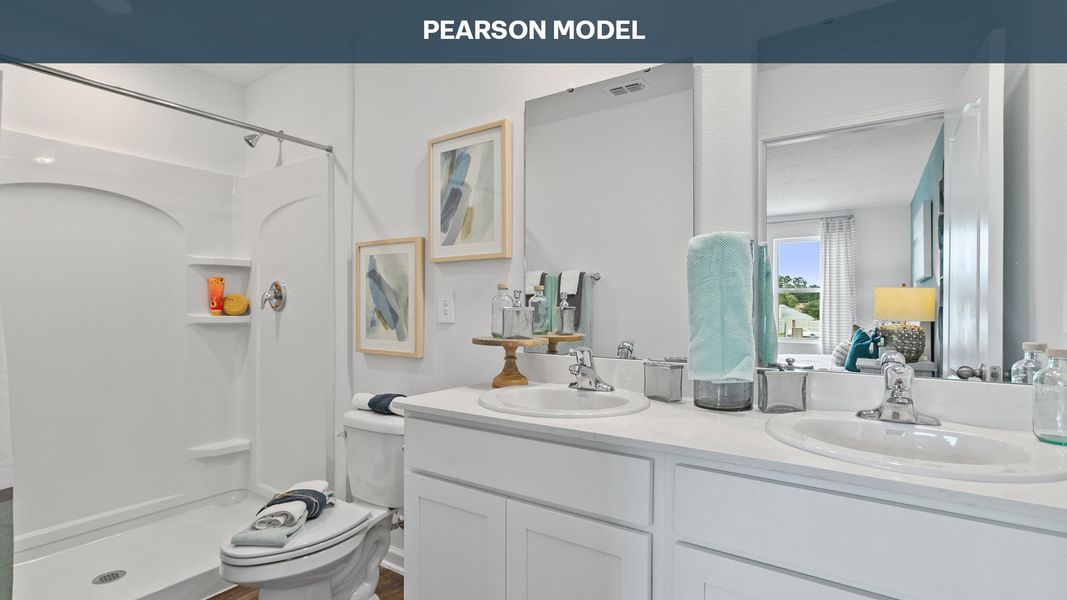 Representative furnished interior of a home built from the PEARSON by D.R. Horton in Bridle Creek Townhomes, Jacksonville (Image 18).