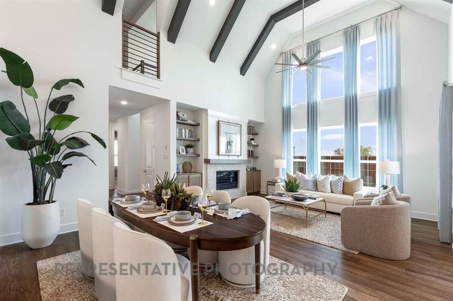 Furnished interior view inside a new home in Sonoma Verde: 60ft. lots, McLendon-Chisholm (Image 29).