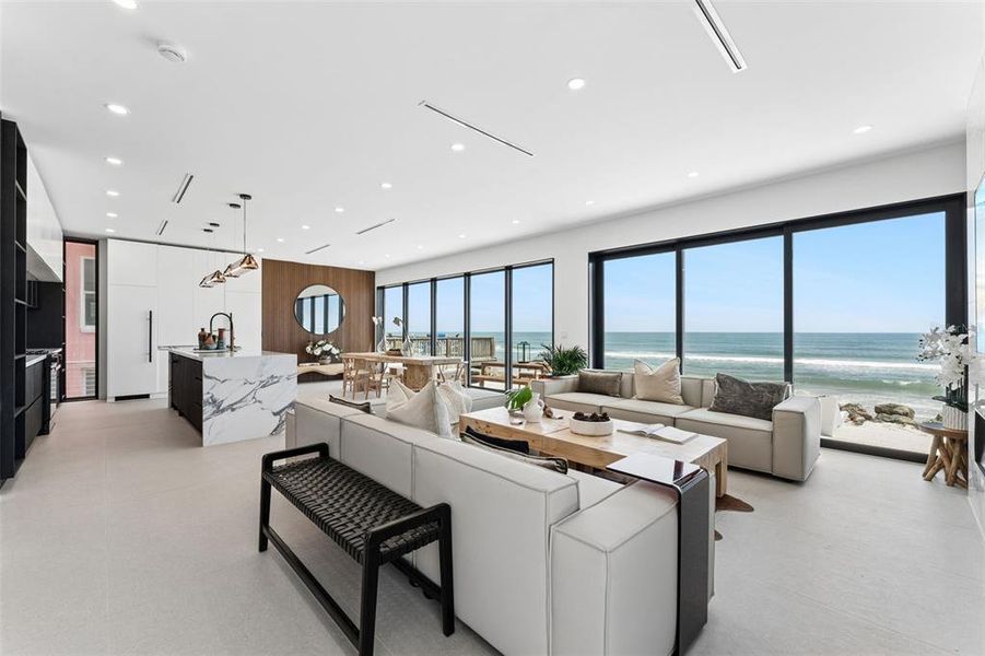 Furnished interior view inside a new home in , New Smyrna Beach (Image 11).