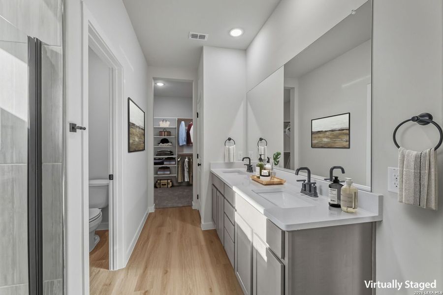 Furnished interior view inside a new home in Hickory Ridge, Elmendorf (Image 10).