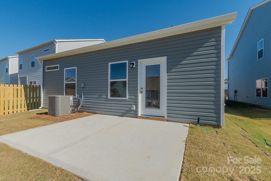 Exterior details and patio area of a home in Country Club Village, Salisbury (Image 4). Exterior details and patio area of a home in Country Club Village, Salisbury (Image 4).