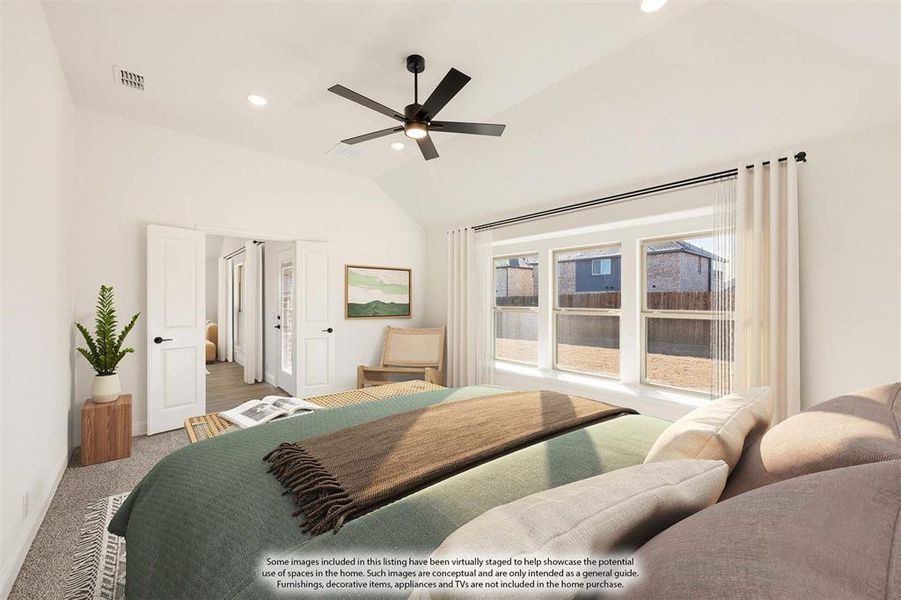 Furnished interior view inside a new home in Georgetown at Kings Fort, Kaufman (Image 13).