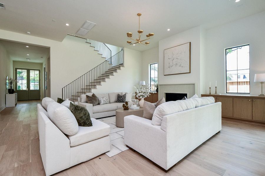 Furnished interior view inside a new home in , Houston (Image 25). Furnished interior view inside a new home in , Houston (Image 25).