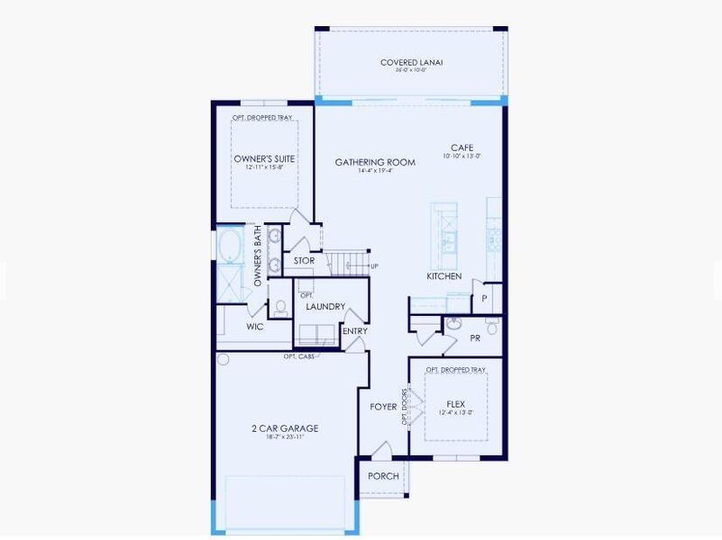 2D floor plan layout of this home in Highpointe, Stuart, FL (Image 3). 2D floor plan layout of this home in Highpointe, Stuart, FL (Image 3).