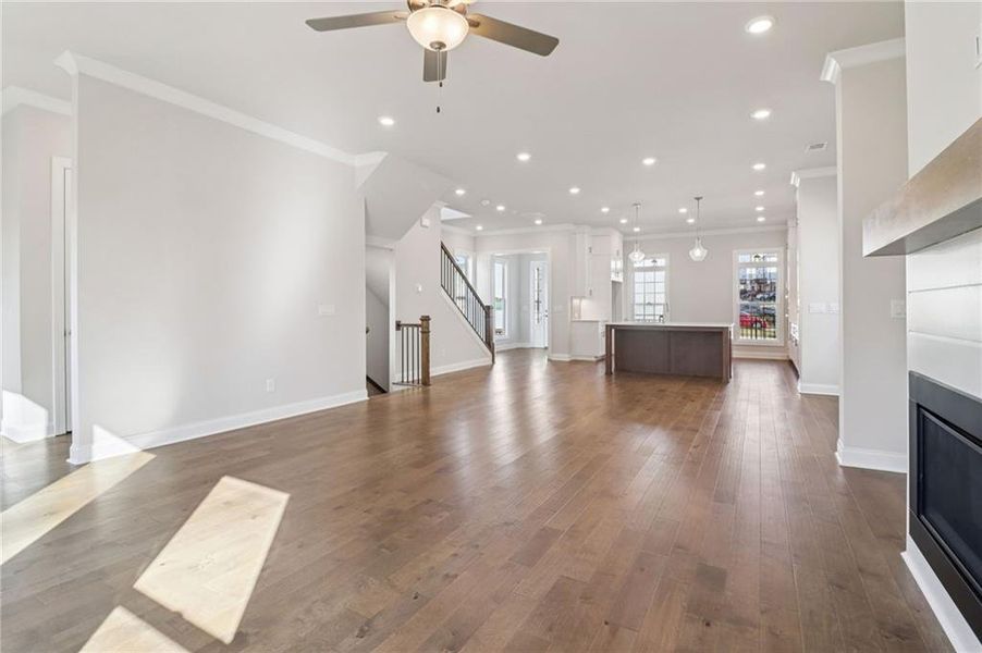 Spacious, unfurnished interior of a new home in Brackley Single Family, Cumming (Image 53). Spacious, unfurnished interior of a new home in Brackley Single Family, Cumming (Image 53).
