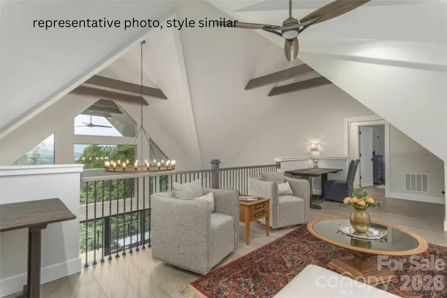 Furnished interior view inside a new home in , Maggie Valley (Image 3).