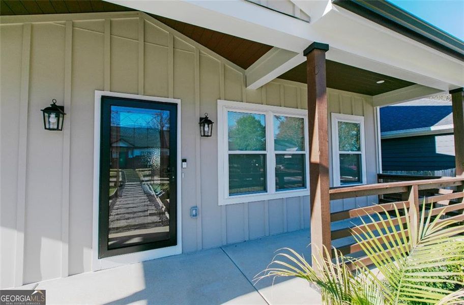 Exterior details and patio area of a home in , Atlanta (Image 30).