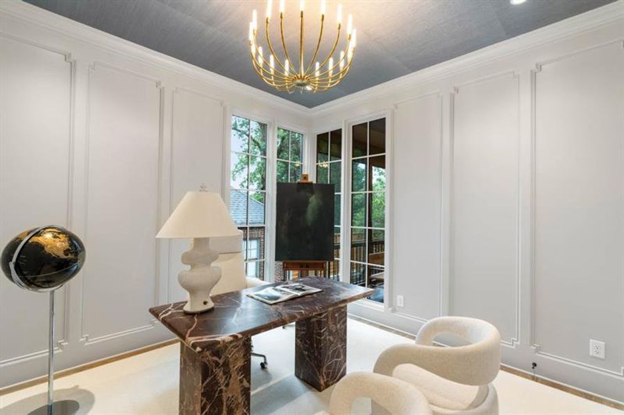 Furnished interior view inside a new home in , Atlanta (Image 46).