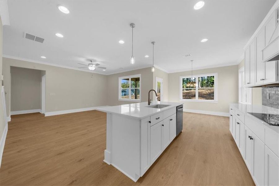 Furnished interior view inside a new home in , Flowery Branch (Image 18).