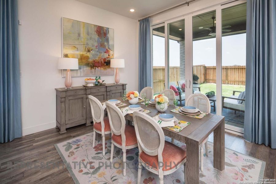 Furnished interior view inside a new home in The Ranches at Creekside, Boerne (Image 8).
