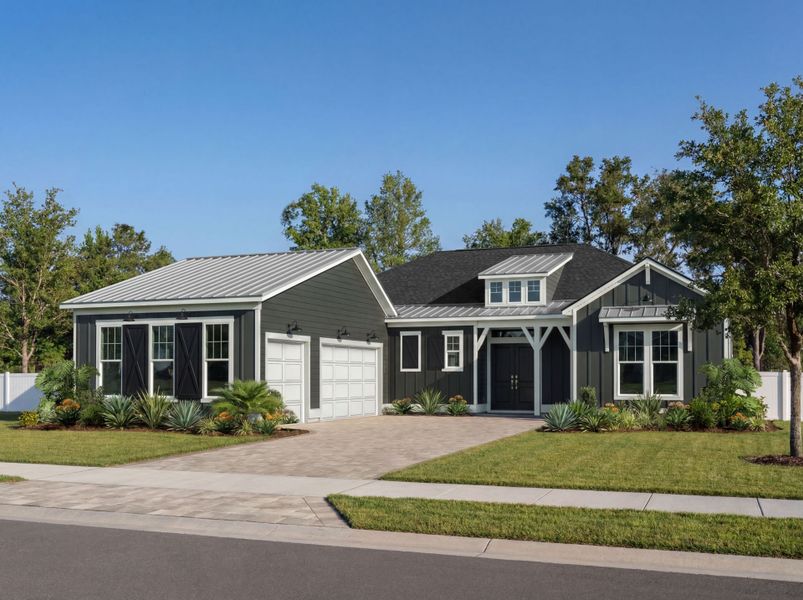 Representative exterior photo of a completed home built from the Astor by Pulte Homes in Oakmere, Jacksonville, FL (Image 3).