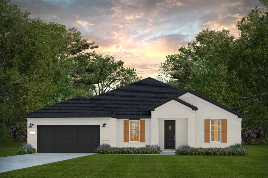 Representative exterior photo of a completed home built from the Stardom by Del Webb in Del Webb Fulshear, Fulshear, TX (Image 24). Representative exterior photo of a completed home built from the Stardom by Del Webb in Del Webb Fulshear, Fulshear, TX (Image 24).