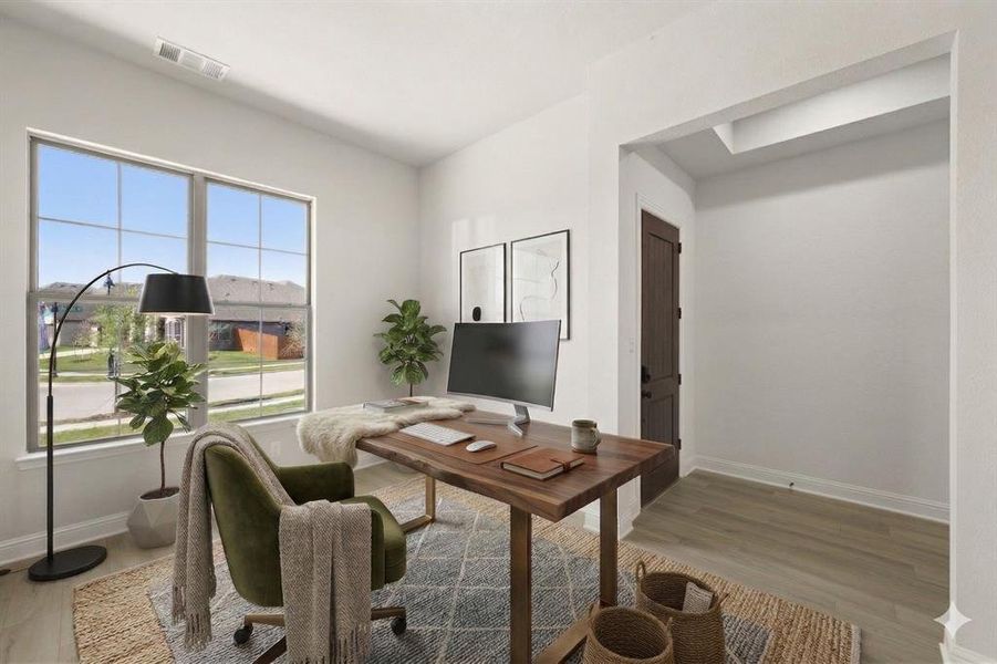 Furnished interior view inside a new home in The Retreat - Phase 1, Waxahachie (Image 5). Furnished interior view inside a new home in The Retreat - Phase 1, Waxahachie (Image 5).