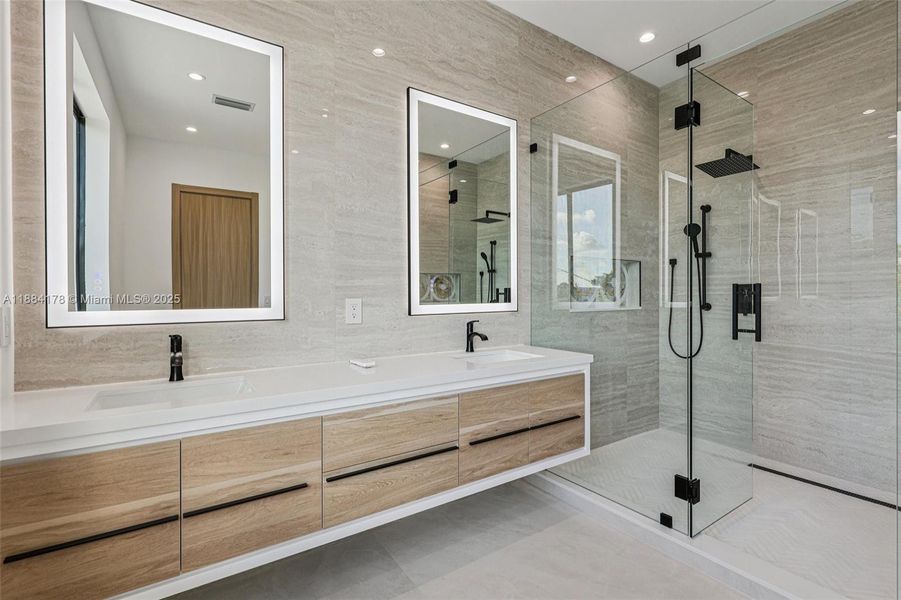 Furnished interior view inside a new home in , Miami (Image 5).