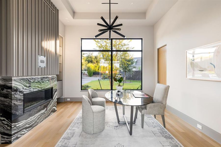 Furnished interior view inside a new home in , Dallas (Image 17).