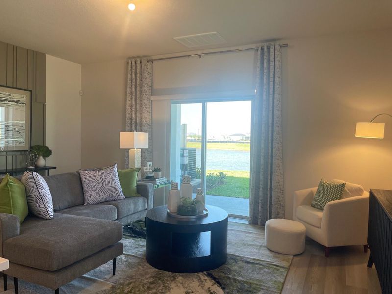 Furnished interior view inside a new home in Central Park Townhomes, Port St. Lucie (Image 4).