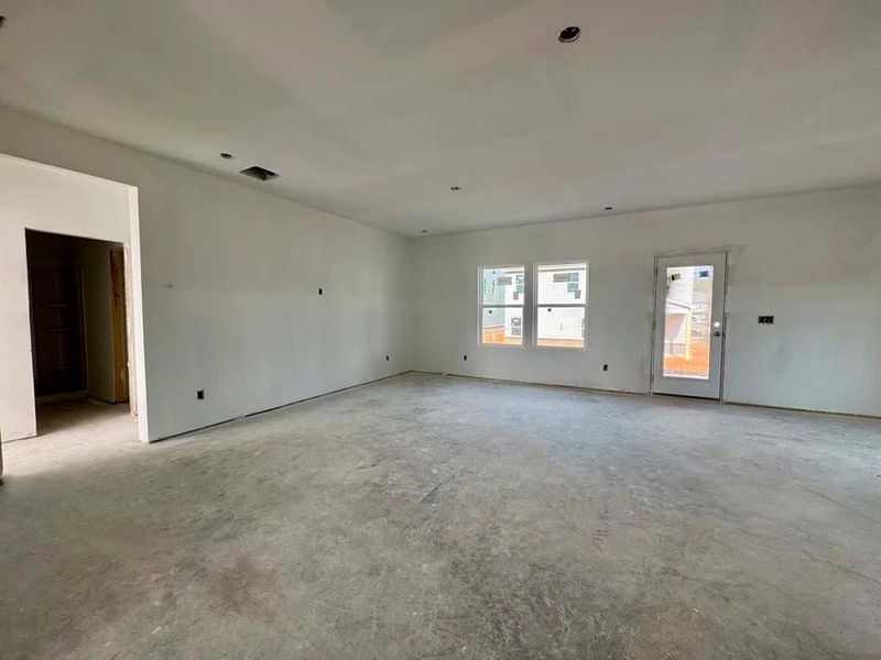 Family Room Construction Progress