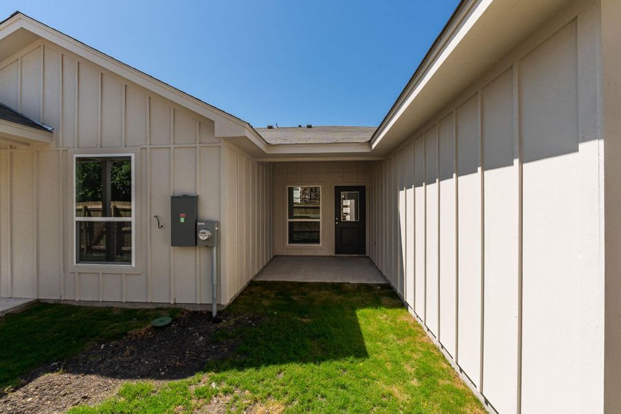 Exterior details and patio area of a home in , Copperas Cove (Image 16). Exterior details and patio area of a home in , Copperas Cove (Image 16).