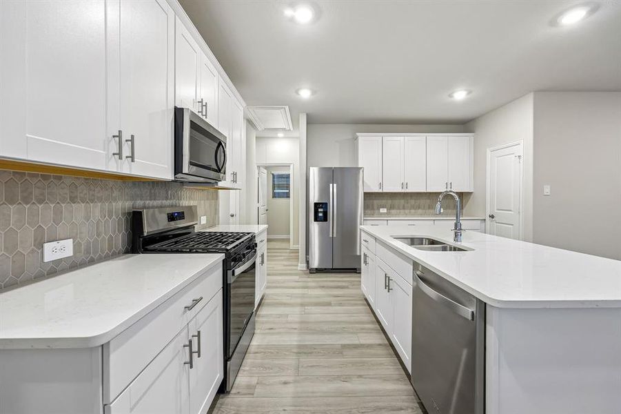 Furnished interior view inside a new home in Parks at Foster Crossing - Spring Series, Anna (Image 7).
