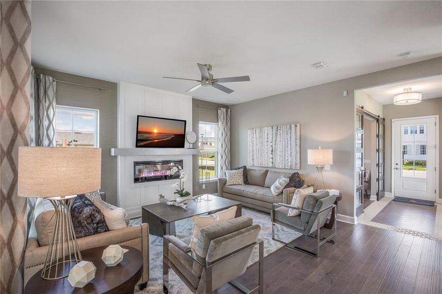Furnished interior view inside a new home in Laureate Park at Lake Nona, Orlando (Image 9).