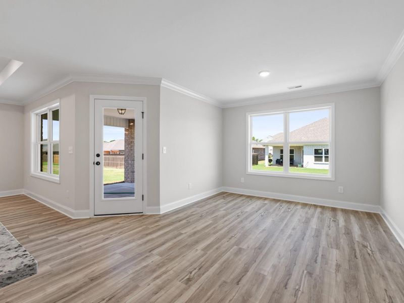 Representative unfurnished interior of a home built from the The Holly F by Davidson Homes LLC in Meadow Ridge Estates, Josephine (Image 12).