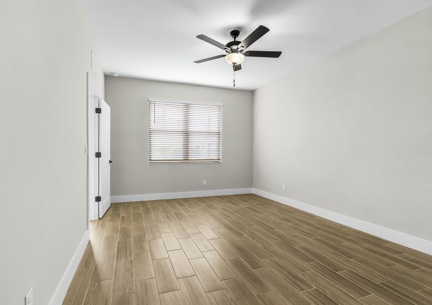 Peaceful master bedroom.