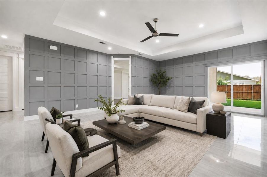 Furnished interior view inside a new home in , Dallas (Image 10). Furnished interior view inside a new home in , Dallas (Image 10).