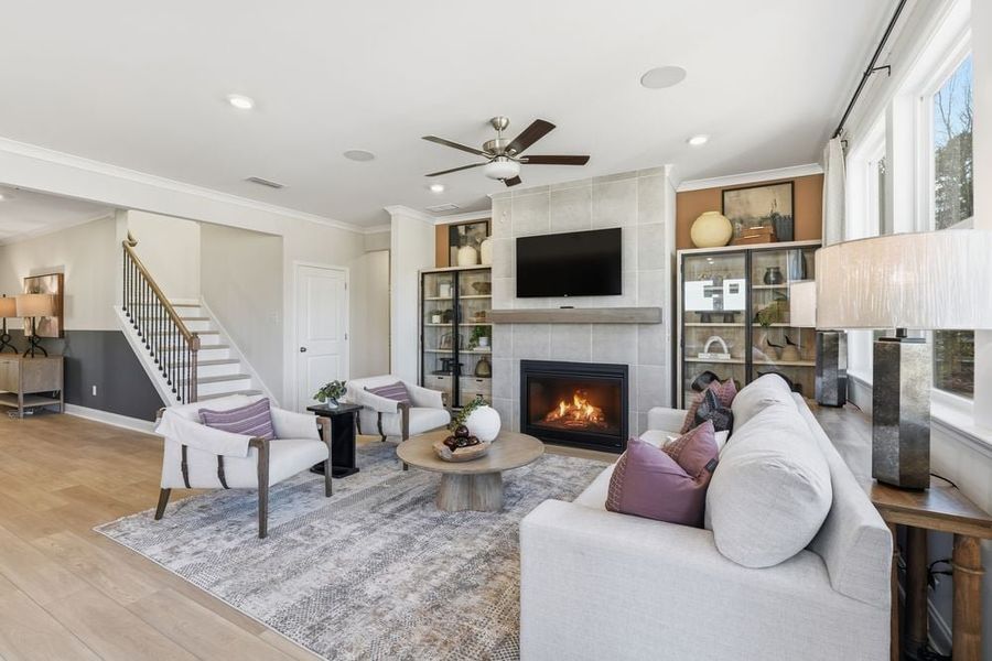 Representative furnished interior of a home built from the Essex by Taylor Morrison in Dreycott, Lawrenceville (Image 18).