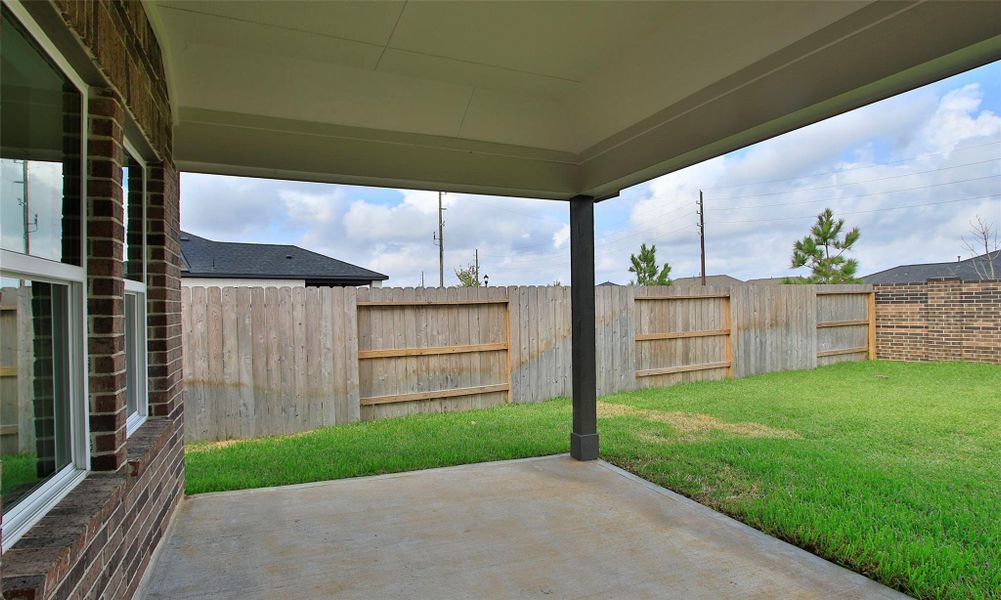 Exterior details and patio area of a home in Cypress Green, Hockley (Image 1). Exterior details and patio area of a home in Cypress Green, Hockley (Image 1).