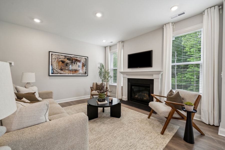 Furnished interior view inside a new home in Stafford at Langtree, Mooresville (Image 3).