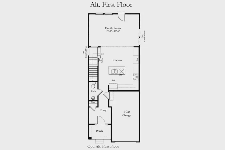 2D floor plan layout of this home in Kensley Grove, Fuquay Varina, NC (Image 4).