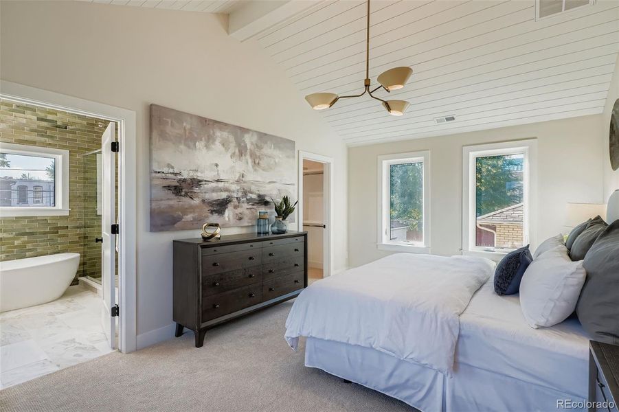 Furnished interior view inside a new home in , Denver (Image 14).
