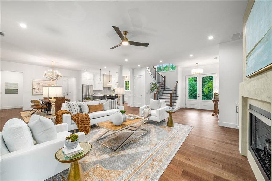 Furnished interior view inside a new home in , Powder Springs (Image 8).