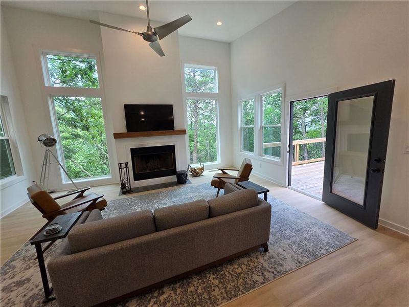 Furnished interior view inside a new home in , Ellijay (Image 9).