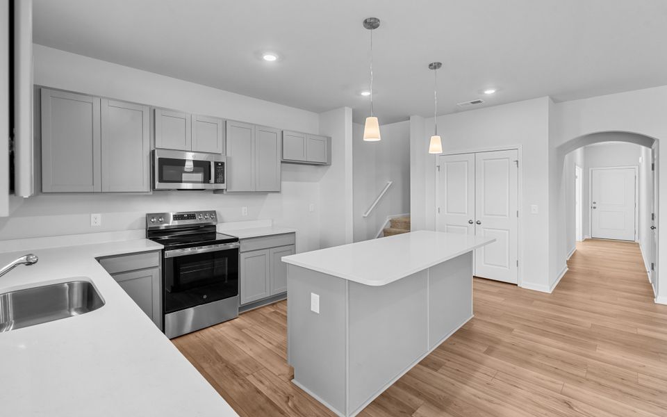 Furnished interior view inside a new home in Bell West, Kernersville (Image 9). Furnished interior view inside a new home in Bell West, Kernersville (Image 9).