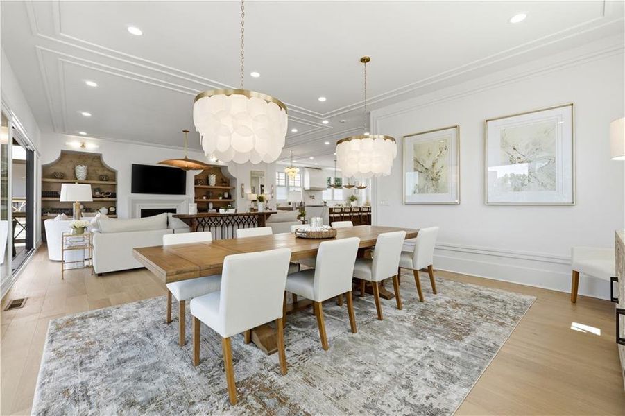 Furnished interior view inside a new home in Echo at Crabapple, Milton (Image 12).