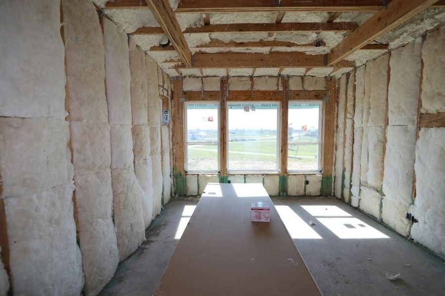 In-progress construction of a new home in Meridiana 55' Homesites, Manvel, TX (Image 5). In-progress construction of a new home in Meridiana 55' Homesites, Manvel, TX (Image 5).