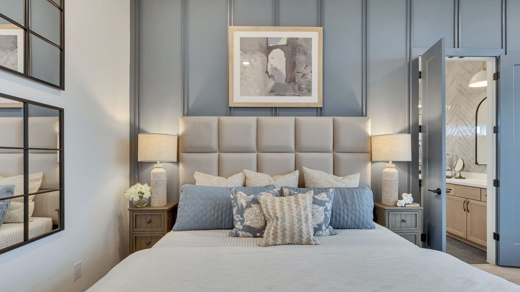 Representative furnished interior of a home built from the Juniper by DRB Homes in Newhaven, Manor (Image 41).