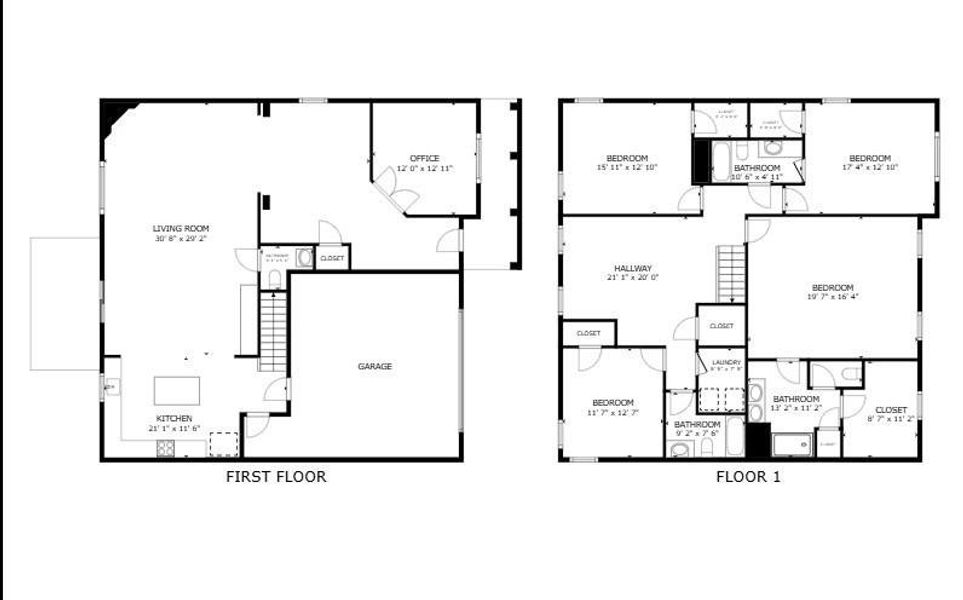 2D floor plan layout of this home in , Davidson, NC (Image 4).