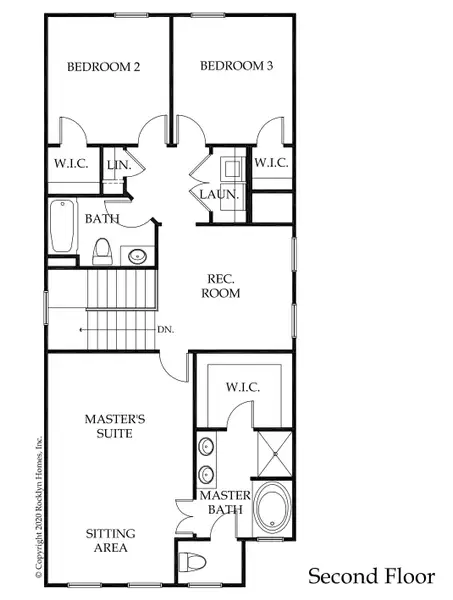 2D floor plan layout for the Hanover by Rocklyn Homes in Cannon Trace, Winder, GA (Image 3). 2D floor plan layout for the Hanover by Rocklyn Homes in Cannon Trace, Winder, GA (Image 3).