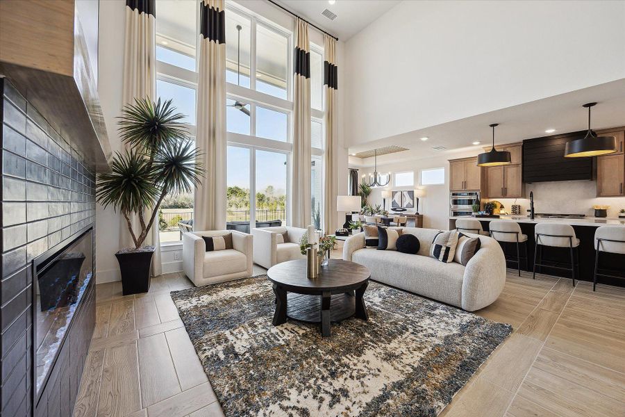 Furnished interior view inside a new home in Cross Creek West, Fulshear (Image 10). Furnished interior view inside a new home in Cross Creek West, Fulshear (Image 10).