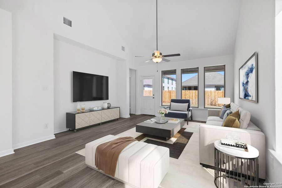 Furnished interior view inside a new home in Megan's Landing, Castroville (Image 6). Furnished interior view inside a new home in Megan's Landing, Castroville (Image 6).