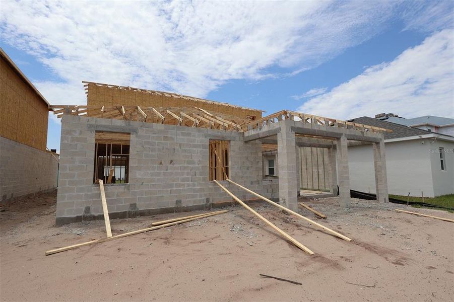 In-progress construction of a new home in Bay Lake Farms, St. Cloud, FL (Image 9).