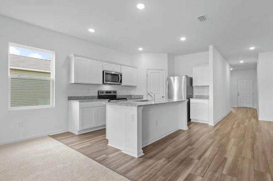 Kitchen with Center Island - Representative Photo