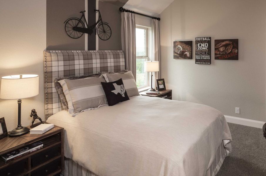 Representative Bedroom - some options shown